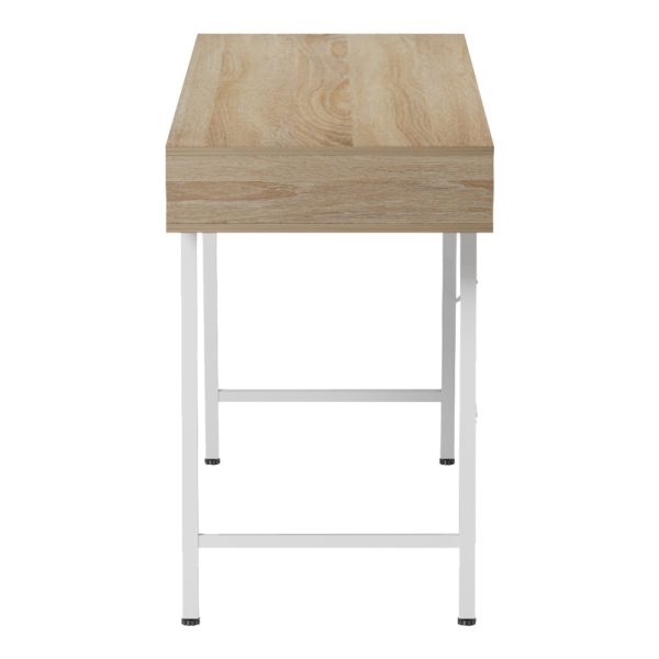 230 000060 4 5 Office desk Komo pakoworld in sonoma-white color with white metallic legs 120x48x76cmOffice furniture > Working desk