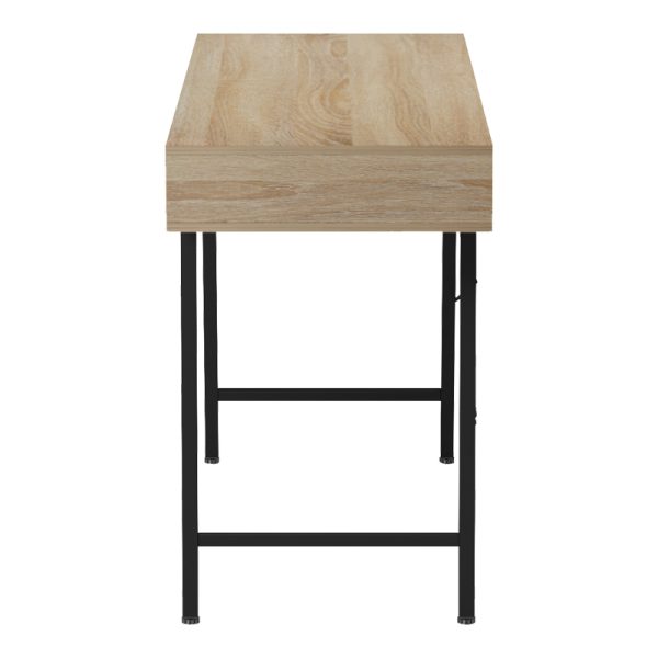 230 000061 4 4 Office desk Komo pakoworld in sonoma-grey color with black metallic legs 120x48x76cmOffice furniture > Working desk