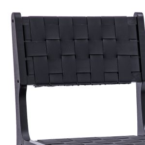 236 000009 4 4 Chair Ridley pakoworld wood-pu blackEASTER OFFERS