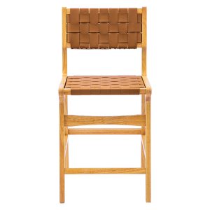 236 000010 4 5 Bar stool Ridley pakoworld wood-pu naturalSPRING OFFERS