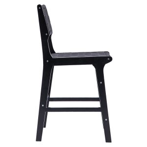 236 000011 2 2 Bar stool Ridley pakoworld wood-pu blackSPRING OFFERS