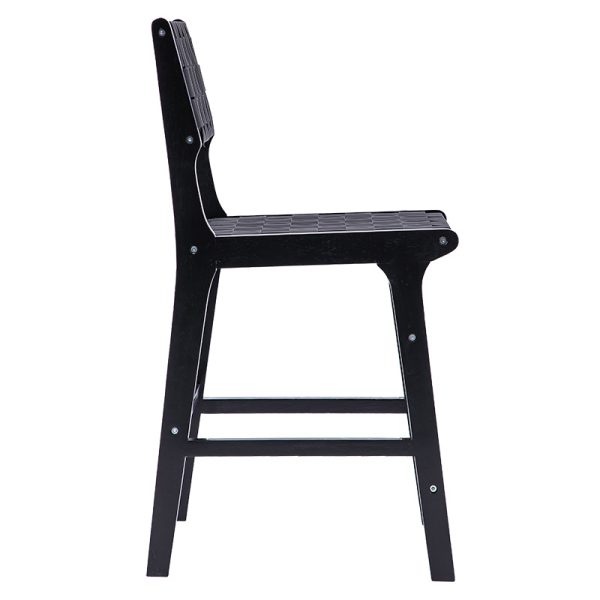 236 000011 2 2 Bar stool Ridley pakoworld wood-pu blackSPRING OFFERS