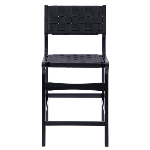 236 000011 3 2 Bar stool Ridley pakoworld wood-pu blackSPRING OFFERS