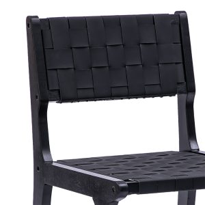 236 000011 4 2 Bar stool Ridley pakoworld wood-pu blackSPRING OFFERS