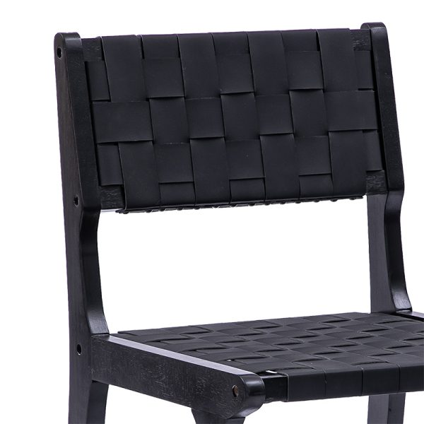 236 000011 4 2 Bar stool Ridley pakoworld wood-pu blackSPRING OFFERS