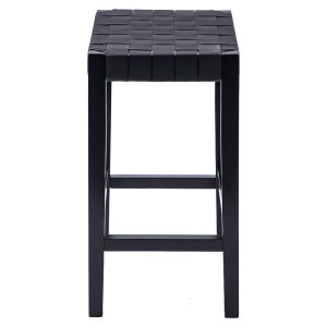 236 000013 2 5 Stool Ridley pakoworld wood-pu black 51x34x61.5cmSPRING OFFERS