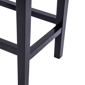 236 000013 4 5 Stool Ridley pakoworld wood-pu black 51x34x61.5cmSPRING OFFERS