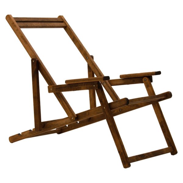 237 000002 6 Chaise longue Retto pakoworld solid beech walnutOutdoor furniture > Garden armchairs