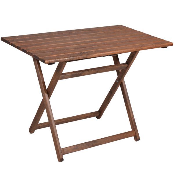 237 000010 4 Table Retto pakoworld beech walnut impregnation 80x60x72cmOutdoor furniture > Garden dining sets