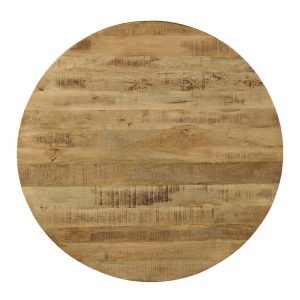 240 000002 2 2 Royalty pakoworld table solid wood 4cm walnut-leg black D150x77cmBOHO CHIC > Dining Tables