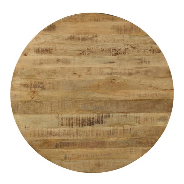 240 000002 2 2 Royalty pakoworld table solid wood 4cm walnut-leg black D150x77cmBOHO CHIC > Dining Tables