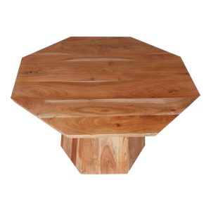 240 000013 2 3 Octagon coffee table pakoworld acacia wood in natural shade D80x45cmBOHO CHIC > Coffee Tables