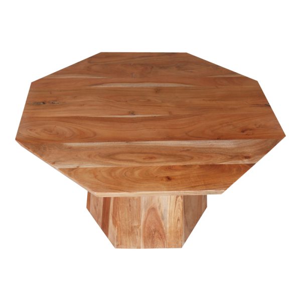 240 000013 2 3 Octagon coffee table pakoworld acacia wood in natural shade D80x45cmBOHO CHIC > Coffee Tables