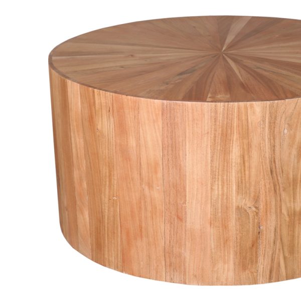 240 000014 2 2 Round table Osiri pakoworld acacia wood in natural shade D80x45cmBOHO CHIC > Dining Tables