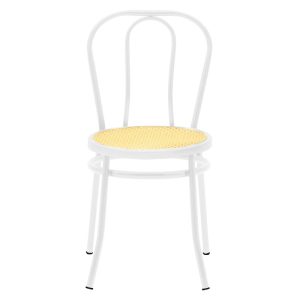 243 000026 3 2 Vienna chair pakoworld pe rattan beige-metal whiteIndoor furniture > Chairs