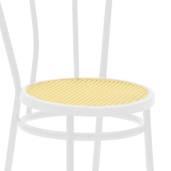 243 000026 4 2 Vienna chair pakoworld pe rattan beige-metal whiteIndoor furniture > Chairs