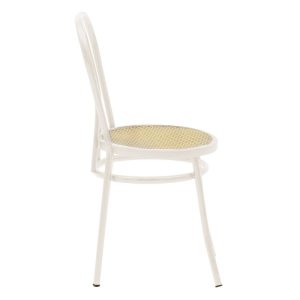 243 000027 2 2 Vienna chair pakoworld pe rattan beige-metal ecruIndoor furniture > Chairs