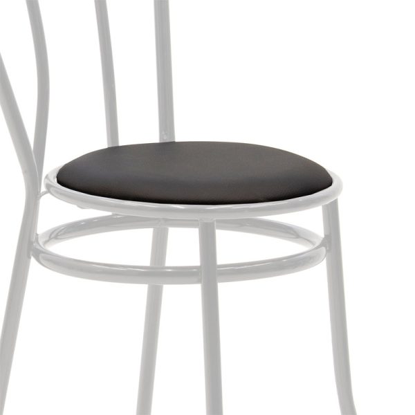243 000039 4 2 Vienna chair I pakoworld pu black-metal whiteIndoor furniture > Chairs