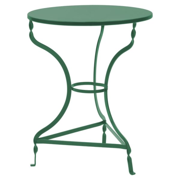 243 000078 4 Zappeion Table Noah pakoworld metallic green D58x72cmIndoor furniture > Dining Tables