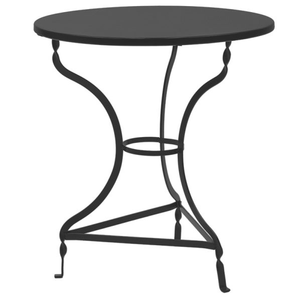 243 000085 2 Zappeion Table Noah pakoworld metallic black D70x72cmIndoor furniture > Dining Tables