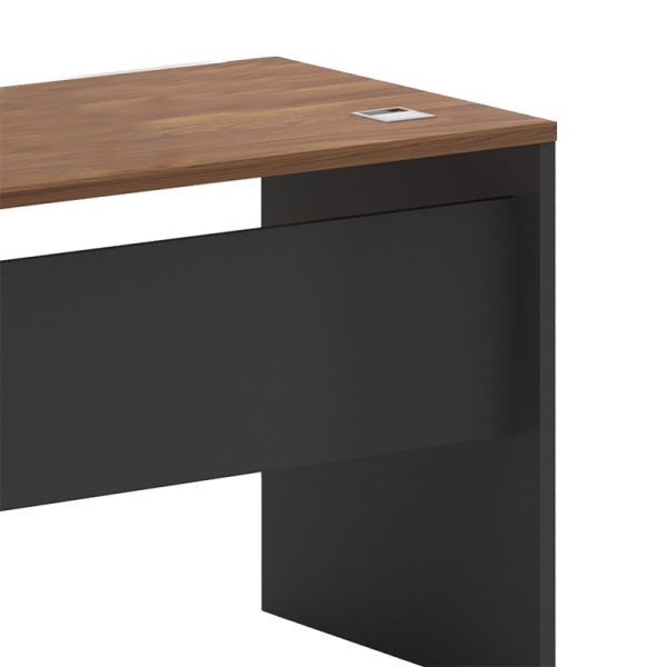 246 000001 3 13 Professional right corner office desk Oscar pakoworld walnut-anthracite 160x140x76cmOffice furniture > Professional desk
