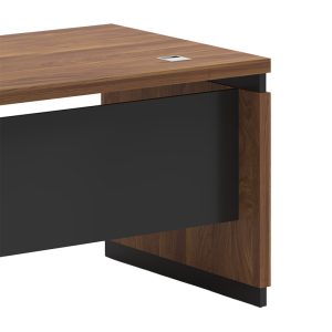 246 000002 3 8 Professional reversible office desk Oscar pakoworld walnut-charcoal 180x170χ76cmOffice furniture > Professional desk