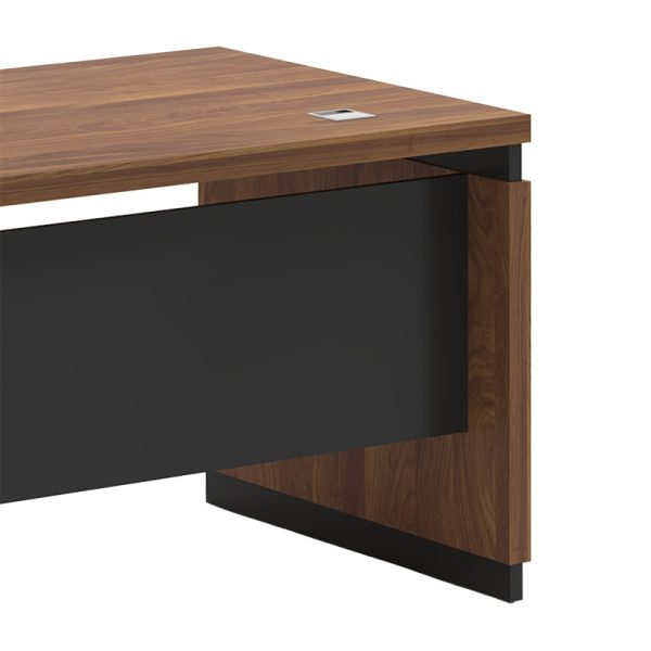 246 000002 3 8 Professional reversible office desk Oscar pakoworld walnut-charcoal 180x170χ76cmOffice furniture > Professional desk
