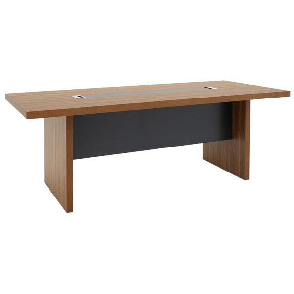 246 000008 14 Professional conference table Oscar pakoworld 5cm walnut-anthracite 240x120x76cmOffice furniture > Conference tables