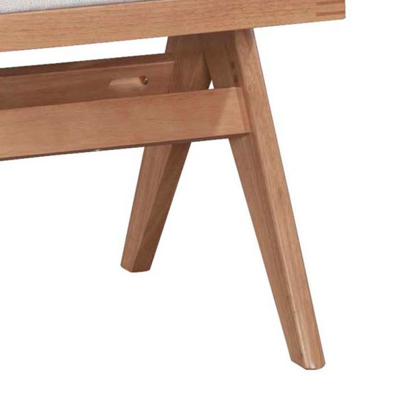 247 000002 2 10 Winslow chair pakoworld wood rubberwood light walnut-pvc natural rattan-fabric grayIndoor furniture > Chairs