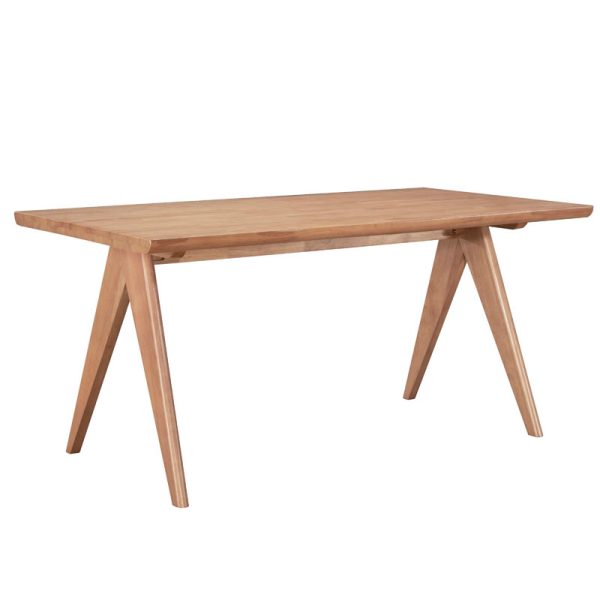 247 000021 9 Winslow pakoworld rubberwood table in light walnut color 180x85x75cmIndoor furniture > Dining Tables