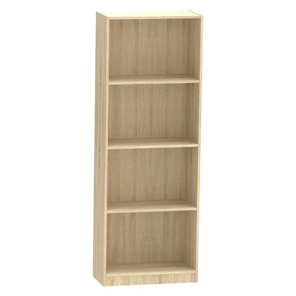 248 000003 10 Bookcase Presley pakoworld sonoma 60x30x167cmIndoor furniture > Bookshelves
