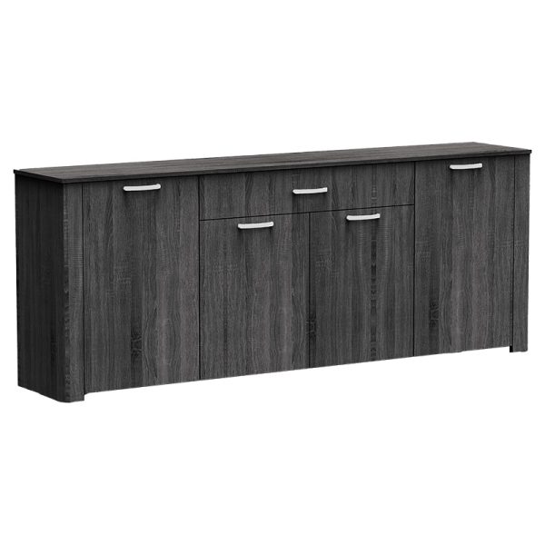 248 000008 8 Buffet Kinley pakoworld grey-wenge 210x40x82cmIndoor furniture > Buffets
