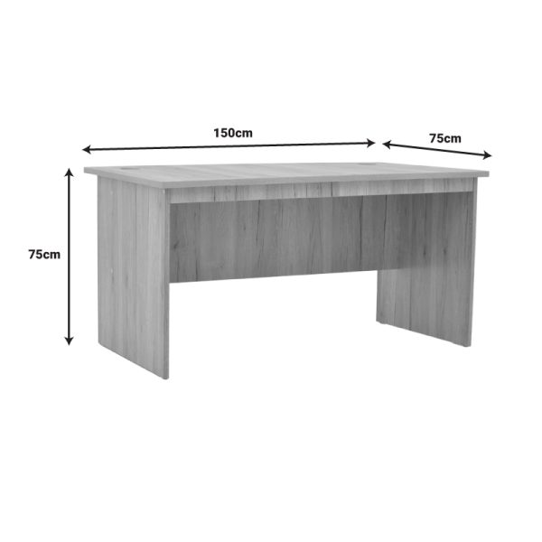 248 000012 3 9 Work desk Anze pakoworld natural melamine 150x75x75cmOffice furniture > Working desk