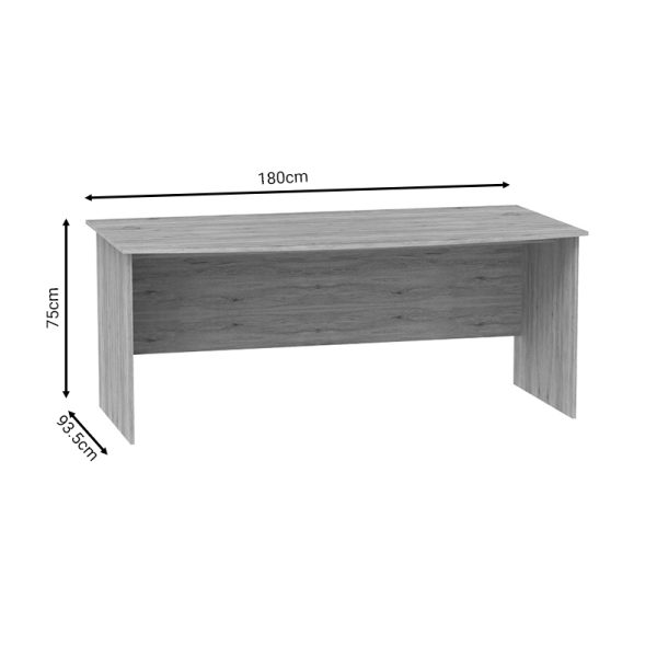 248 000014 4 7 Work desk Anze pakoworld natural melamine 180x93.5x75cmOffice furniture > Working desk