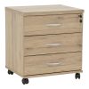 248 000015 8 Office bookcase Armadi pakoworld in sonoma-white color 120x40x200cmOffice furniture > Bookshelves