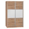 249 000023 9 Chair Ditta pakoworld with grey fabric - wooden legs walnutIndoor furniture > Chairs