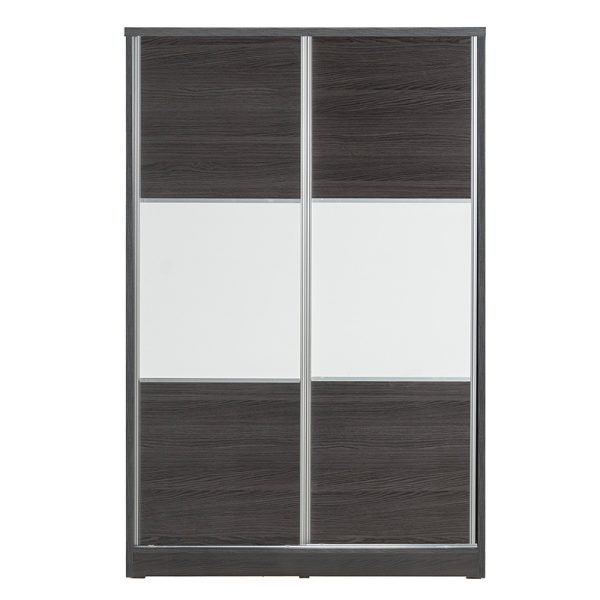 249 000024 11 Wardrobe with 2 sliding doors Griffin pakoworld in wenge eo colour 121x56.5x180.5cmIndoor furniture > Wardrobes
