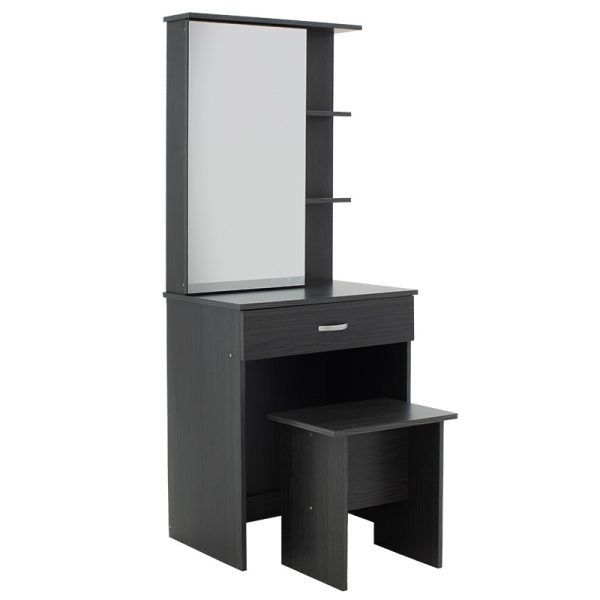 249 000027 9 Dressing table with mirror Zelia pakoworld in wenge eo colour 60x40.5x151cmIndoor furniture > Drawers-consoles