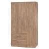 249 000029 16 Wardrobe Zelia pakoworld with 2 doors and drawers in white color 79x42x180cmIndoor furniture > Wardrobes