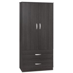 249 000043 2 5 2 door wardrope and cabinet Zelia pakoworld wenge 79x42x240cmIndoor furniture > Wardrobes