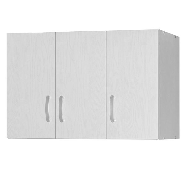 249 000046 3 10 3 door wardrope and cabinet Zelia pakoworld white 90x42x240cmIndoor furniture > Wardrobes