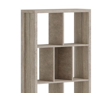 249 000049 2 4 Bookcase Dividre pakoworld sonoma oak melamine 80x30x181cmIndoor furniture > Bookshelves