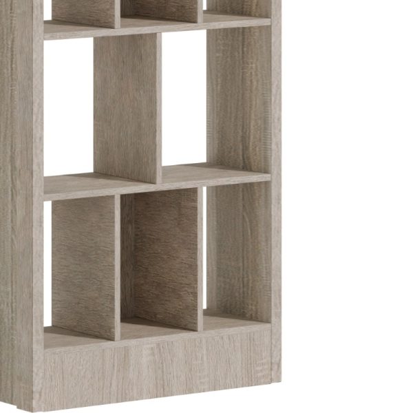 249 000049 3 4 Bookcase Dividre pakoworld sonoma oak melamine 80x30x181cmIndoor furniture > Bookshelves