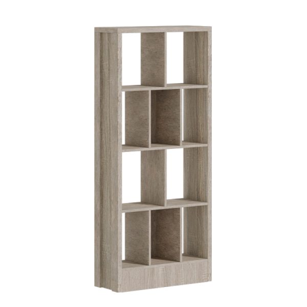 249 000049 7 Bookcase Dividre pakoworld sonoma oak melamine 80x30x181cmIndoor furniture > Bookshelves