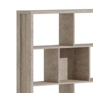 249 000050 2 2 Bookcase Dividre pakoworld sonoma oak melamine 120x30x181cmSPRING OFFERS