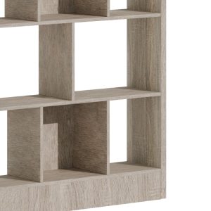 249 000050 3 2 Bookcase Dividre pakoworld sonoma oak melamine 120x30x181cmSPRING OFFERS