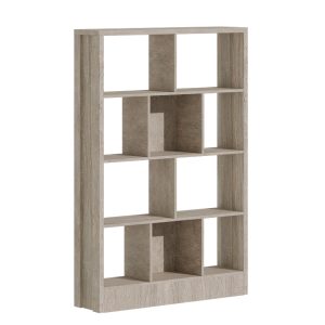 249 000050 5 Bookcase Dividre pakoworld sonoma oak melamine 120x30x181cmSPRING OFFERS