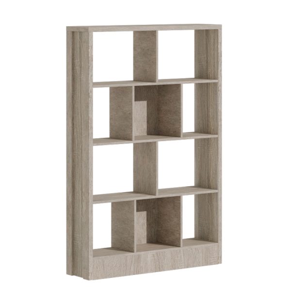 249 000050 5 Bookcase Dividre pakoworld sonoma oak melamine 120x30x181cmSPRING OFFERS