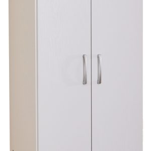 249 000056 2 15 2 doors wardrobe Jonar pakoworld white color melamine 60x42x180cmIndoor furniture > Wardrobes