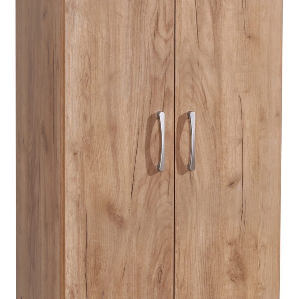 249 000057 2 11 2 doors wardrobe Jonar pakoworld oak melamine 60x42x180cmIndoor furniture > Wardrobes